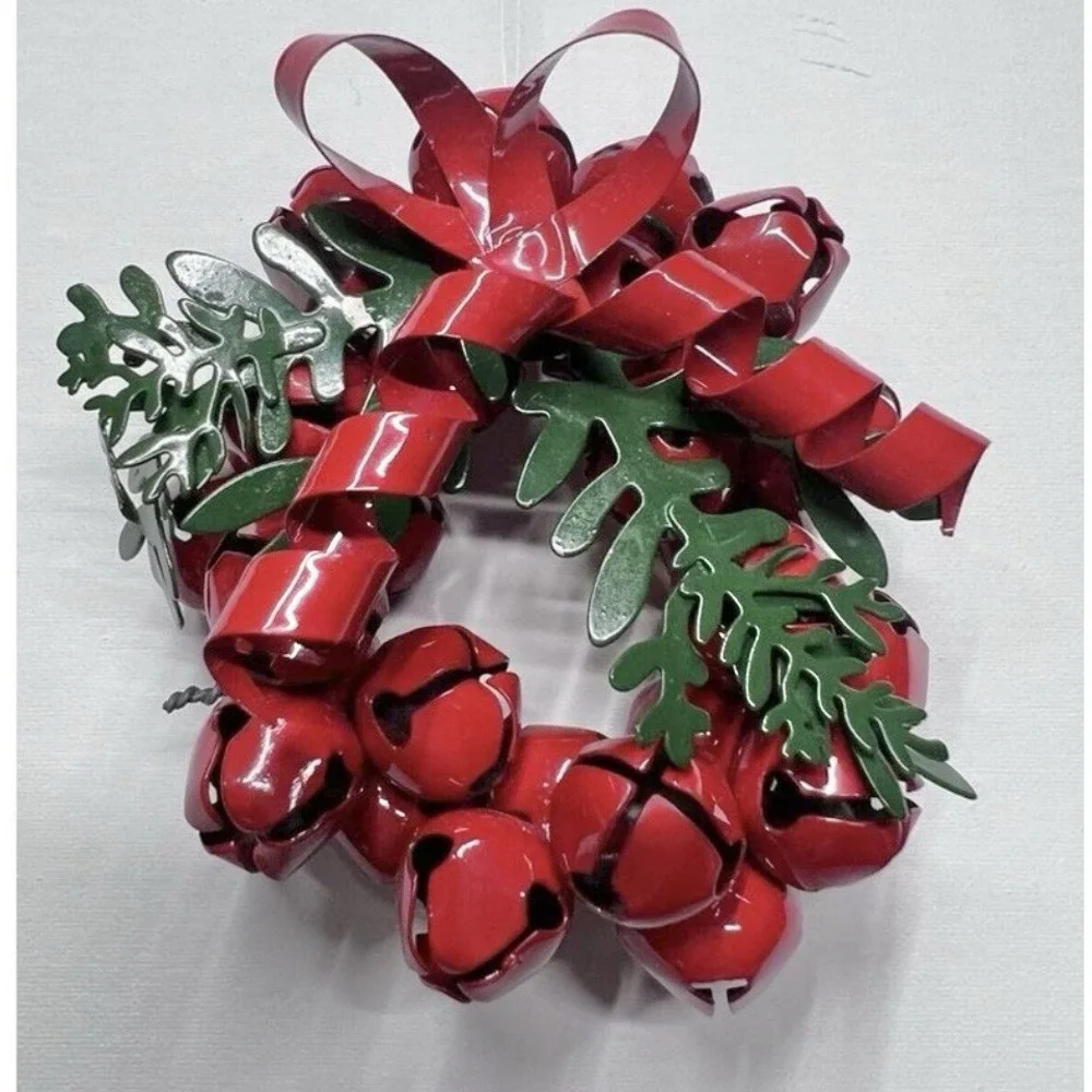 Vintage Metal Jingle Bell Christmas Ornaments Lot Dept 56 Midwest‎ Applause
